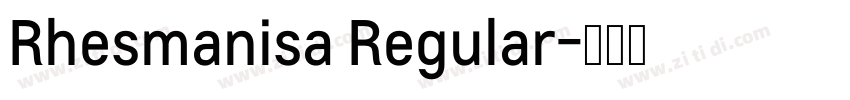 Rhesmanisa Regular字体转换